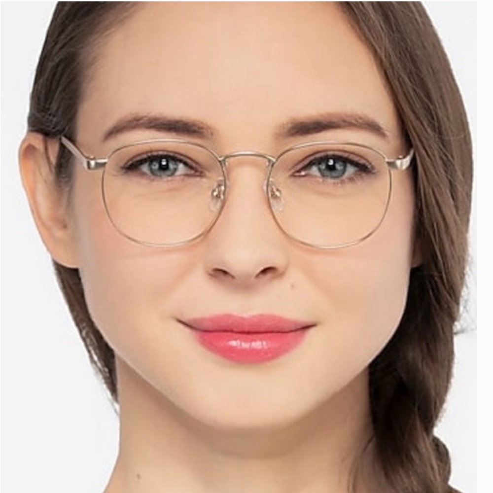 EYEBUYDIRECT St Michel Unisex Golden Round Eyeglass Frame Unisex Size Medium